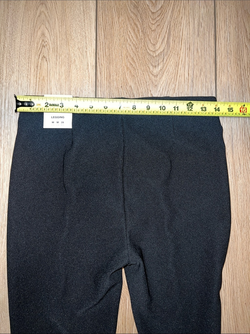 Zara Black High-Waisted Ribbed Flare Leggings with Front Split-hems - Picture 15 of 15